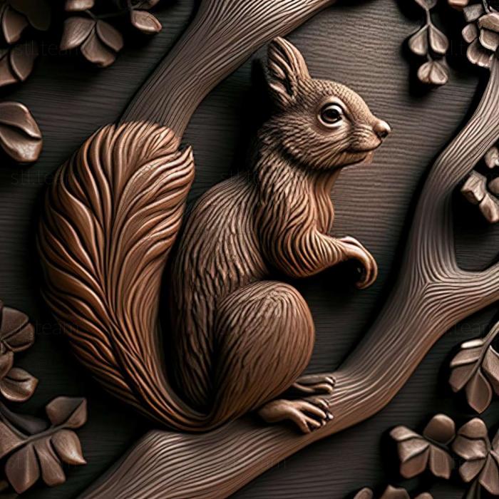 3D model squirrel (STL)